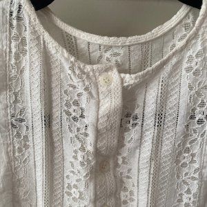 white mini dress/shirt